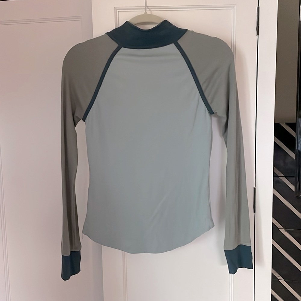 NWOT Anthropologie Pilcro Collared Half-Zip Pullover in Blue - Picture 9 of 9